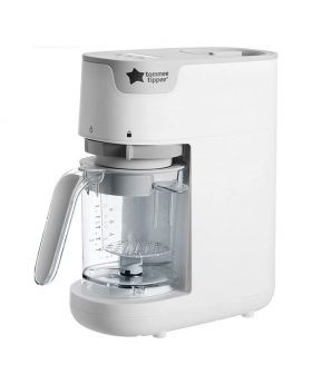 Tommee Tippee Quick Cook Baby Food Maker Steamer Blender-White