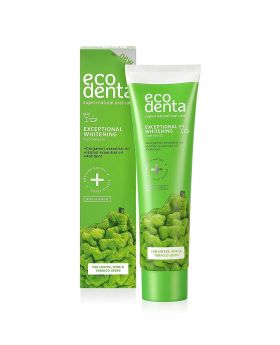 Ecodenta Exceptional Whitening Fluoride Toothpaste With Bergamot And Lemon Essential Oil 100ml