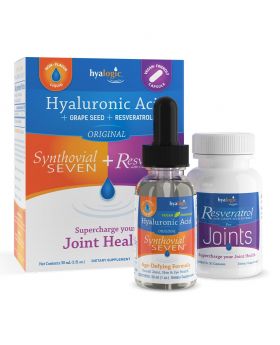 Hyalogic Synthovial Seven Hyaluronic Acid Liquid 30ml + Resveratrol With Grape Seed Extract Capsules 30's For Joint Health 