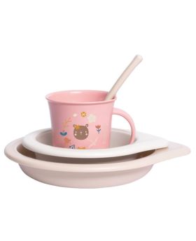 Suavinex Into the Forest Toddler Feeding 4 Piece Set For Baby Girls