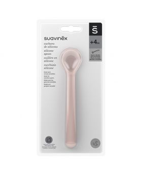 Suavinex Hygge Baby Silicone Spoon Pink 1's