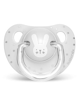 Suavinex Evolution Anatomical Soother For 0-6 Months Baby, Grey Rabbit
