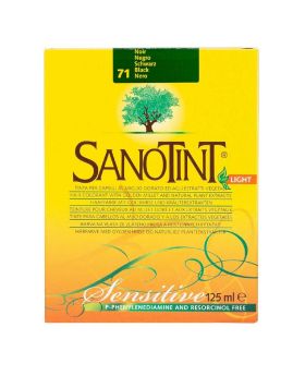 Sanotint Light Sensitive PPD Free Hair Color 71 Black 125ml