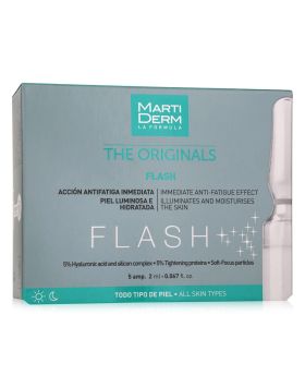 Marti Derm The Originals Flash Ampoules With Immediate Anti-fatigue & Skin Illuminating effect 5 × 2ml