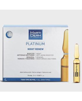 Marti Derm Platinum Night Renew Anti-aging Booster Ampules 10 × 2ml