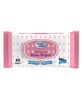 Cool & Cool Baby Wipes 40's Pack of 1's