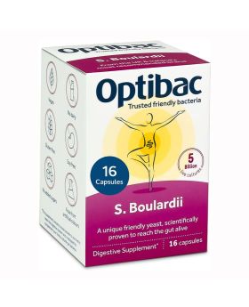 Optibac Saccharomyces Boulardii Digestive Capsules 16's