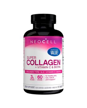 NeoCell Super Collagen + Vitamin C & Biotin Tablets For Healthy Skin, Hair, Nails & Joints, Pack of 180's