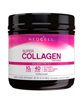 NeoCell Super Collagen Peptides Collagen Type 1 & 3 Powder Unflavored For healthy skin, hair & nails 400g