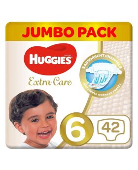 Huggies Extra Care Baby Diapers, Size 6, For 15+kg Baby, Pack of 42's