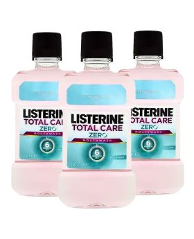 Listerine Total Care Zero 6-in-1 Alcohol Free Mouthwash 250ml 2+1 PROMO PACK