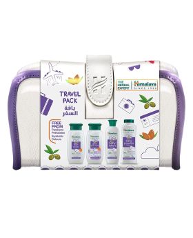 Himalaya Baby Care Travel Pack With Gentle Baby Tear Free Shampoo 100ml, Baby Bath 100ml, Baby Lotion 100ml & Baby Powder 100g