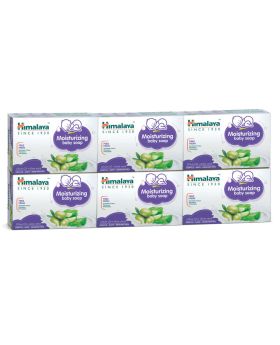Himalaya Moisturizing Baby Soap With Aloe Vera And Olive Oil 125g, Pack of 6