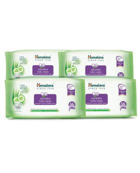 Himalaya Extra Soft Sensitive Baby Wipes 56's, Pack of 4's