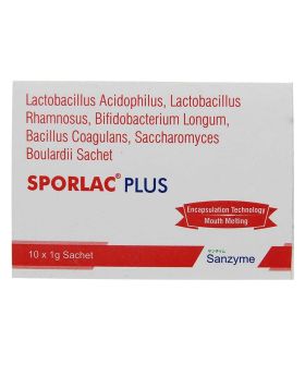 Sporlac Plus Probiotic Oral Powder Sachets 1g, Pack of 10's