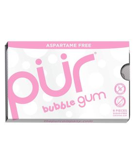 Pur Aspartame & Sugar Free Bubble Gum With Xylitol 9 Pieces