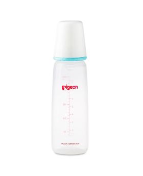 Pigeon Plastic Feeding Bottle For Babies With White Cap 240ml - Assorted KP-8
