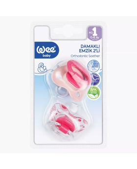 Wee Baby Twin Orthdontic Teat Soother For 0-6 Months Baby, Pack of 2's