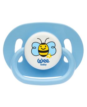 Wee Baby Assorted Opaque Oval Body Round Teat Soother For 0-6 Months, Pack of 1's