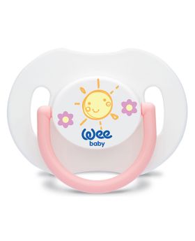Wee Baby Assorted Orthodontic Day Soother With Cap For 6-18 Months Baby, Pack of 1's