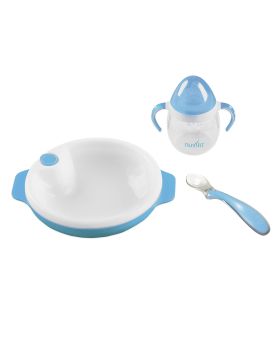 Nuvita Weaning Set For 6 Moths+ Baby - Blue