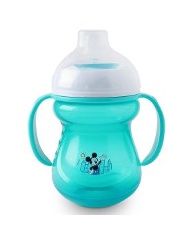 Disney Mickey Mouse 250ml Baby Spout Cup with Twin Handle For 12+ Months, Blue, Pack of 1's