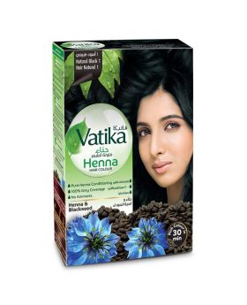 Dabur Vatika Henna Hair Colour 10g, Natural Black, Pack of 6's
