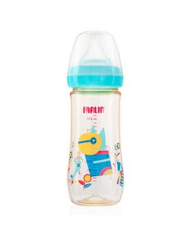 Farlin Silky PPSU Little Artist Collection 270ml Wide Neck Feeding Bottle For Baby AB-92009 (B), Pack of 1's