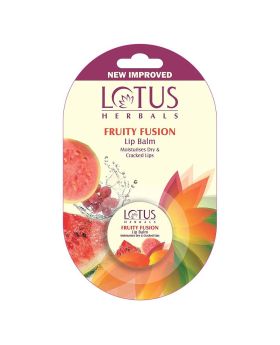 Lotus Herbals Fruity Fusion Lip Balm For Dry And Cracked Lips, 5g