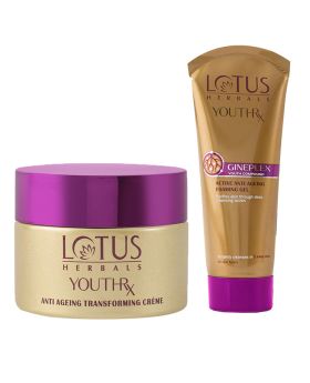 Lotus Herbals YouthRx SPF25 PA+++ Anti Ageing Transforming Cream 50g + Lotus Herbals YouthRx Active Anti Ageing Foaming Gel 100g PROMO PACK