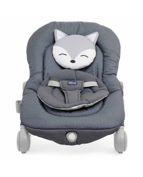 Chicco Balloon Baby Bouncer With Music And Light For 0-18kg baby - Foxy In Grey