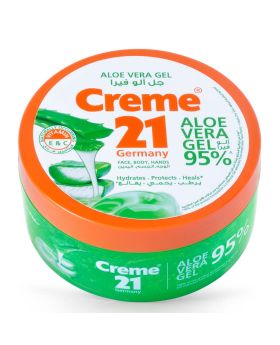 Creme 21 95% Aloe Vera Gel With Vitamin E & C For Face, Body And Hands 300ml