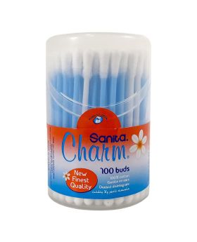 Sanita Charm 100% Cotton Ear Buds, Pack of 100's