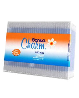 Sanita Charm 100% Cotton Ear Buds, Pack of 200's