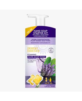 Desert Essence Foaming Hand Wash Pods Starter Kit With Tea Tree Oil & Lavender 36ml