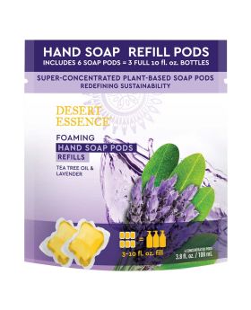 Desert Essence Foaming Hand Wash Refill Pods With Tea Tree Oil & Lavender 108ml