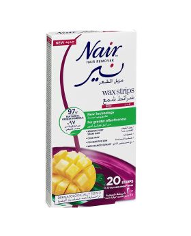 Nair Hair Remover Body Wax Strips With Mango Extracts, Pack of 20's