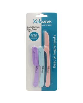 Xcluzive Facial & Body Hair Razors, Pack of 3 Pieces