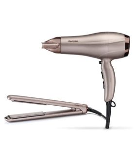 Babyliss Smooth Fast Hair Styling Set With 2300W Hair Dryer + Straightener