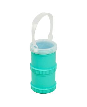 Re Play Portable Snack Stack With Storage & Travel Lid For Toddlers & Kids - Aqua Blue 12804-A