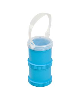 Re Play Portable Snack Stack With Storage & Travel Lid For Toddlers & Kids - Sky Blue 12804-B