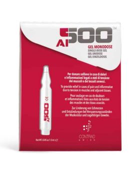 Contrad Swiss AI500 Pain Relief Topical Gel, Pack of 4 Monodose Vial + 8 Patches