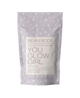 BeanBody You Glow Girl Shimmer Exfoliating Body Scrub With Coffee & Hyaluronic Acid 220g