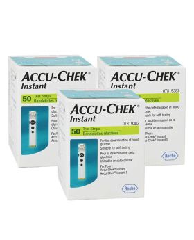Accu-Chek Instant Blood Sugar Test Strips 50's, 2+1 PROMO PACK