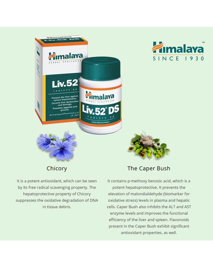 Buy Himalaya Liv.52 DS Tablets 90's Online at Best Price in UAE