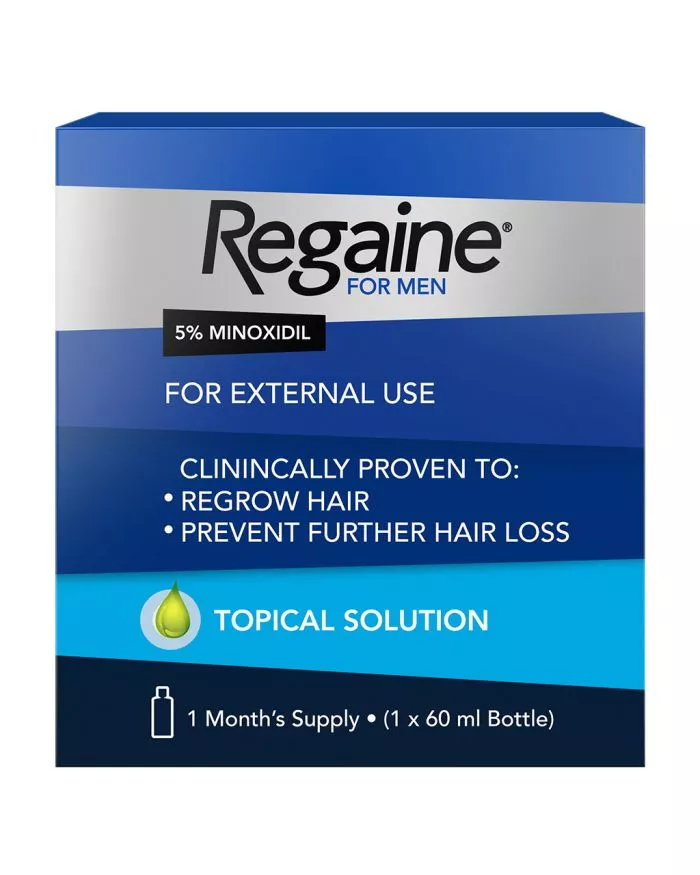 Buy Regaine For Men 5% Minoxidil Topical Hair Regrowth Solution 60ml Online  at Best Price in UAE | Aster Online