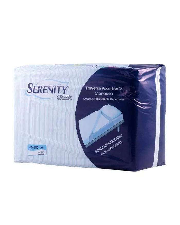 Buy Serenity Classic Underpads 80*180 cm 15's Online at Best Price in UAE