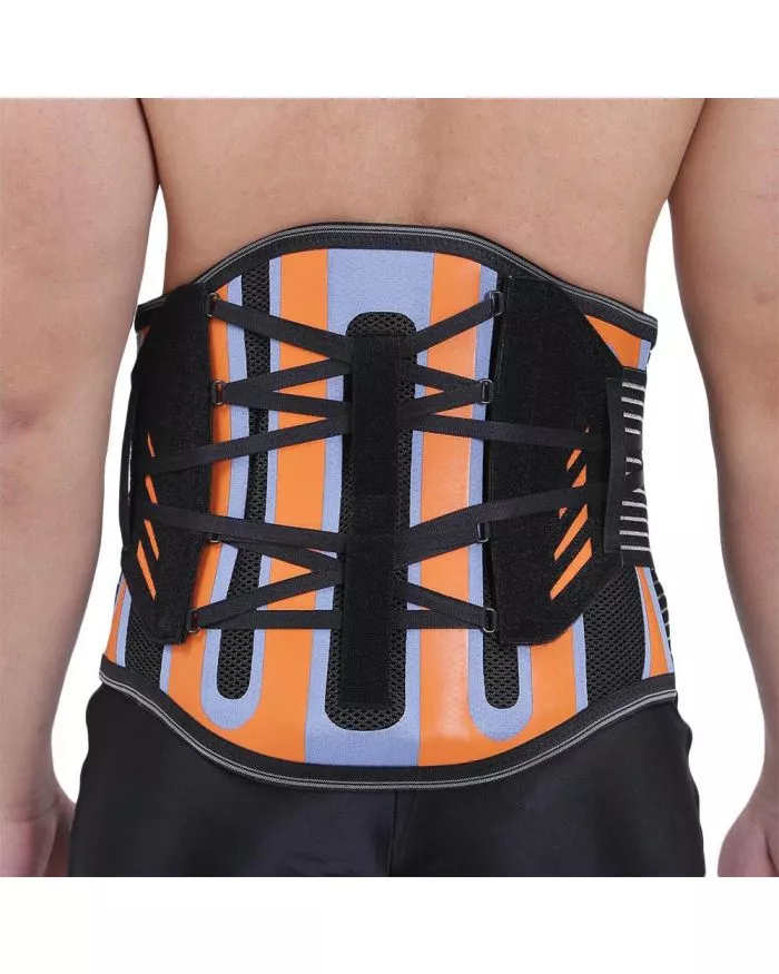 Lumbar Support Belt for Women and Men with 12 Stays, Extra-Wide