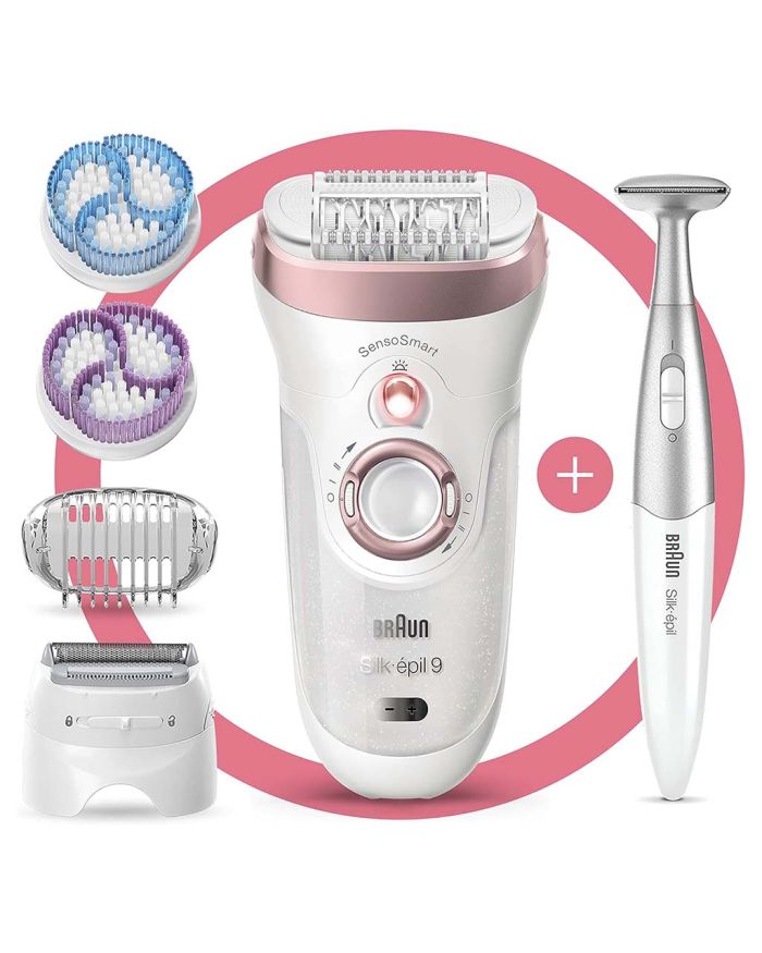 Braun 9980 Silk-epil 9 SkinSpa SensoSmart Epilator 4 in 1