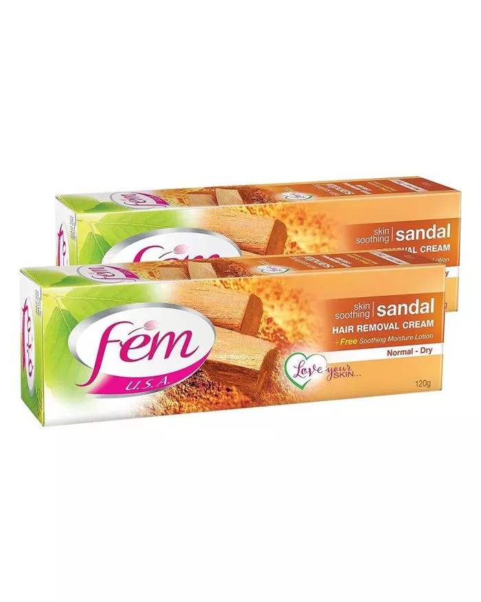 Buy Fem USA Hair Removal Cream Sandal Twin Pack 120 g 2 s Online